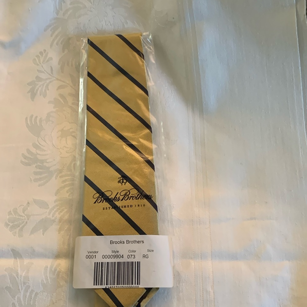 Brooks Brothers Silk tie still in sealed plastic